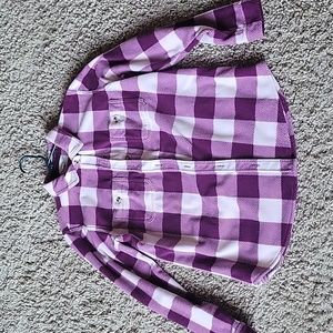 Flannel Button- Time And Tru